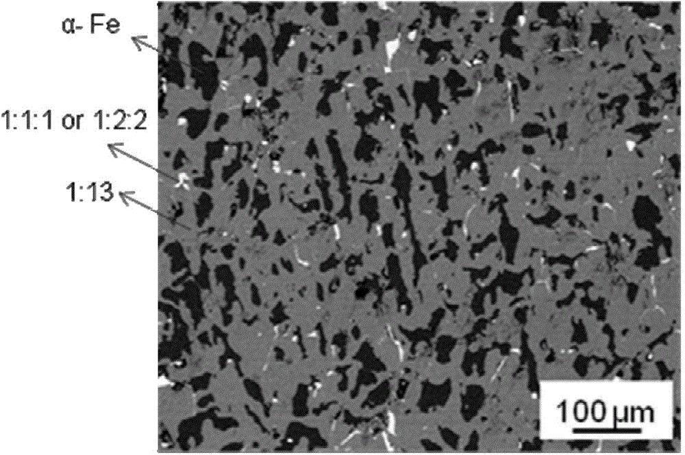 Preparation method for rare earth ferrous alloy compound with NaZn13 type structure