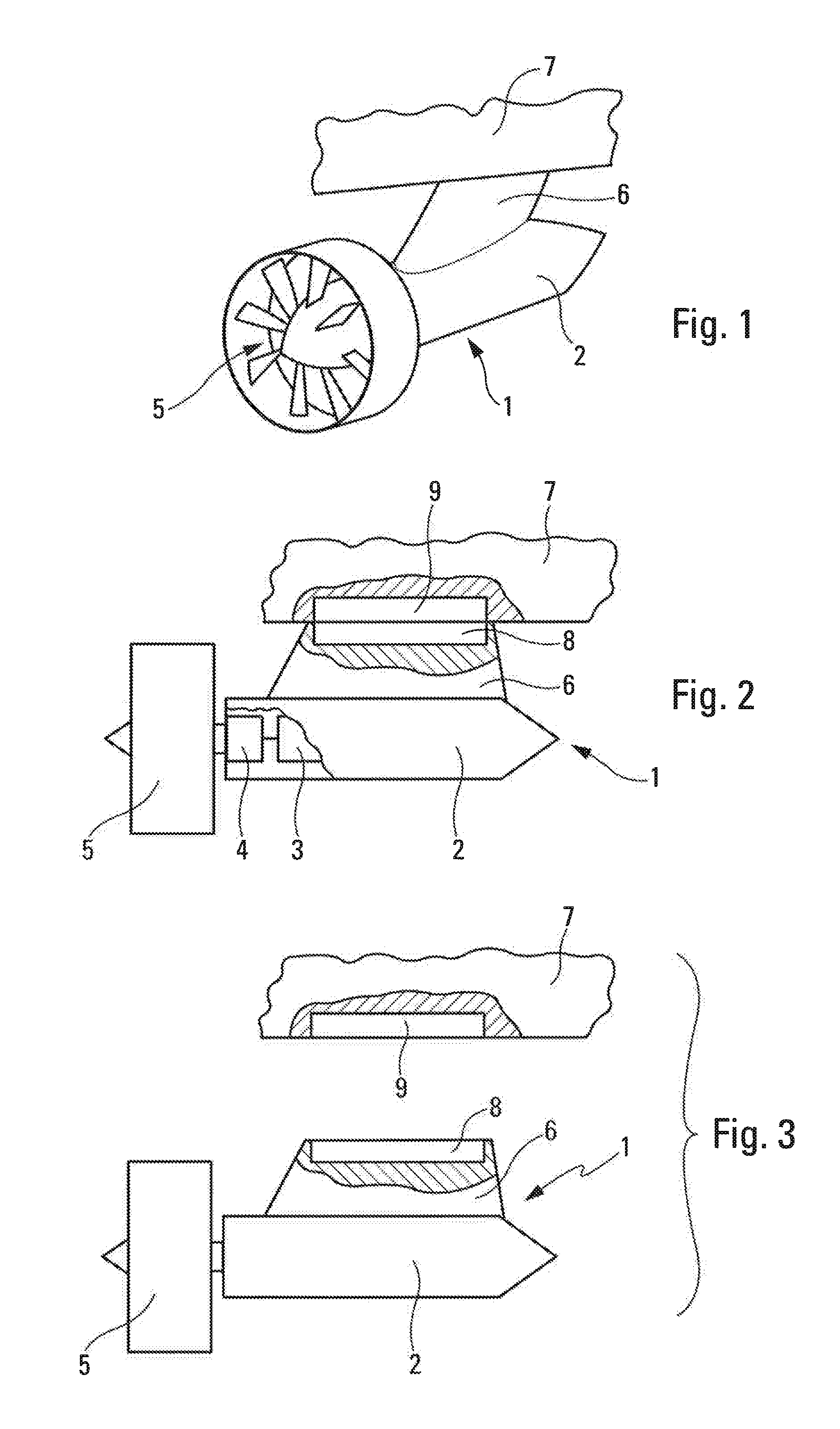 Removable auxiliary power device for aircraft and aircraft adapted to use at least one such device