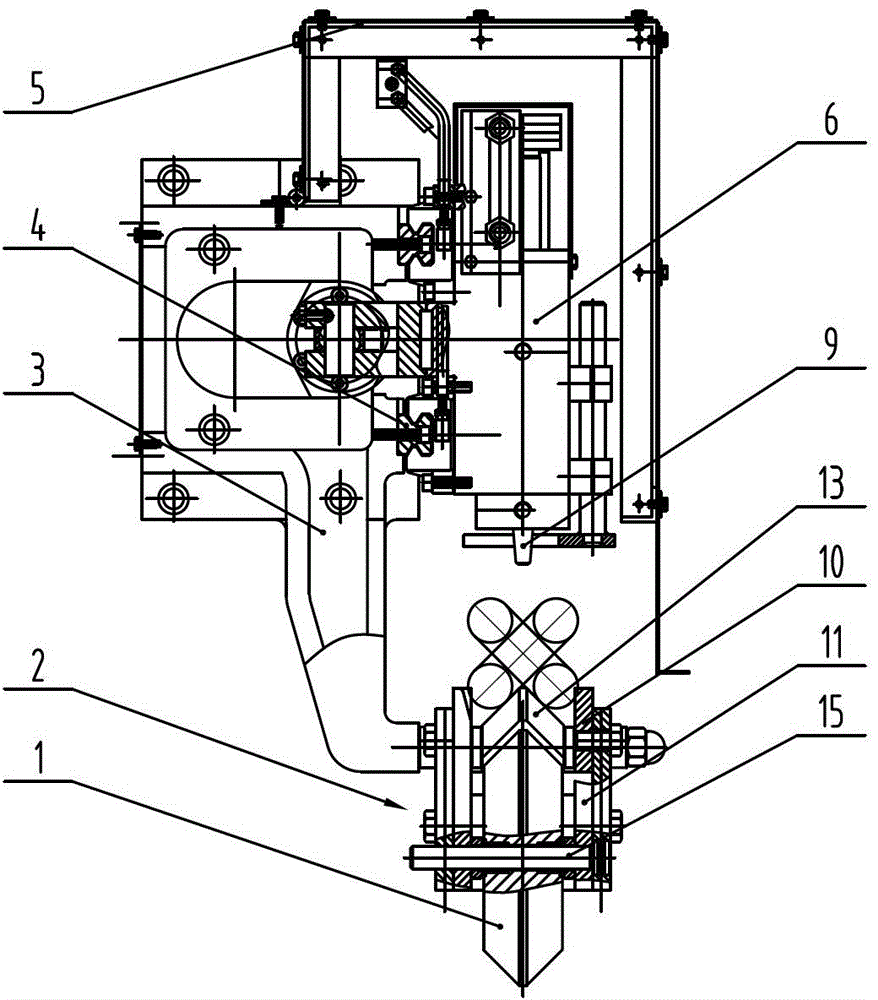 Auxiliary conveying mechanism of automatic metal round-link chain flash butt welder