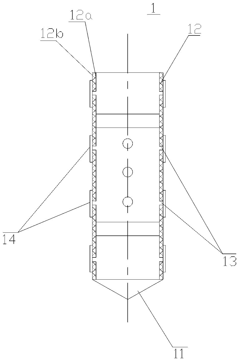 A casing material for super-deep hole grouting in underground excavation tunnels