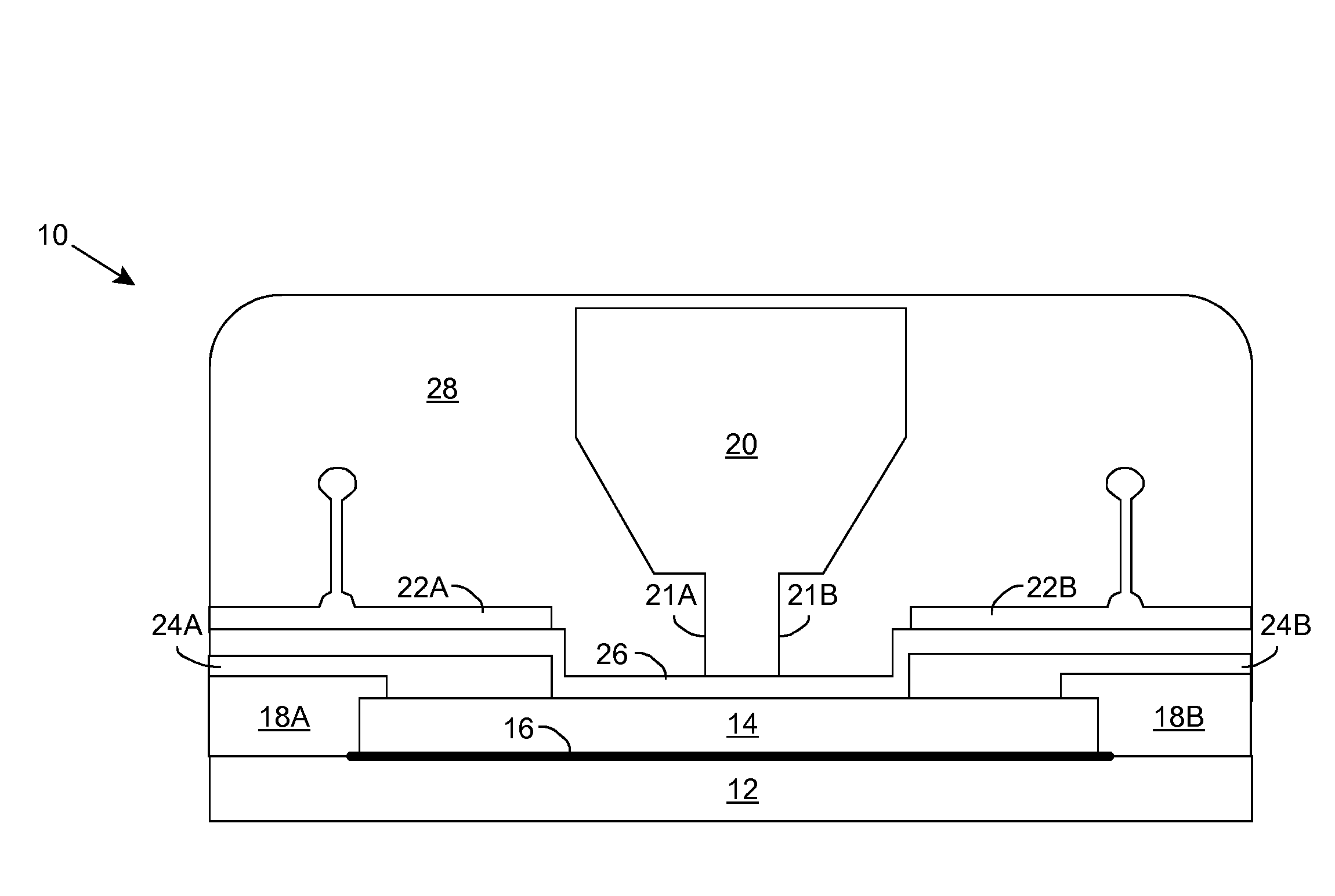 Field effect transistor with electric field and space-charge control contact