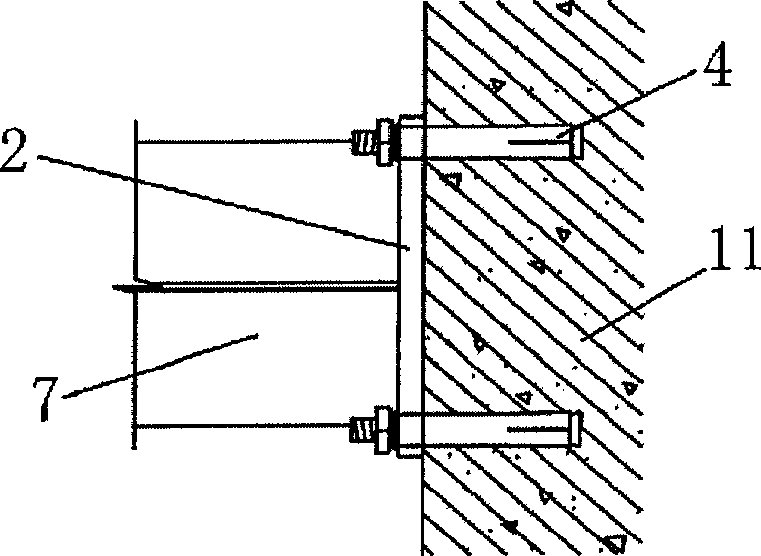 Steel structure assisted layered installation and construction method for superhigh PRC partition plate