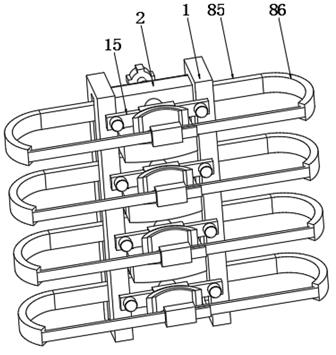 Adjustable spine orthopedic supporting device