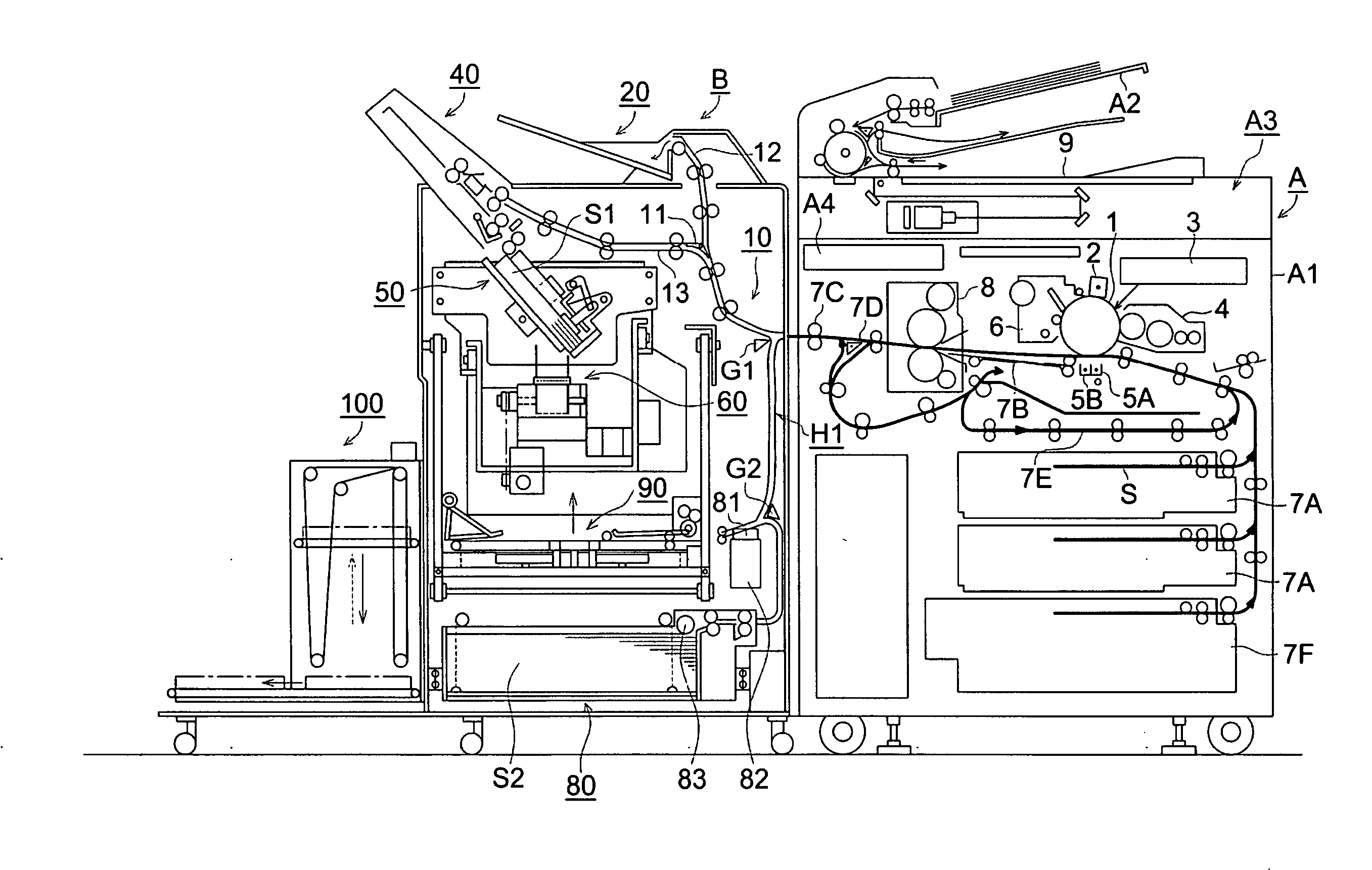 Bookbinding apparatus and bookbinding system