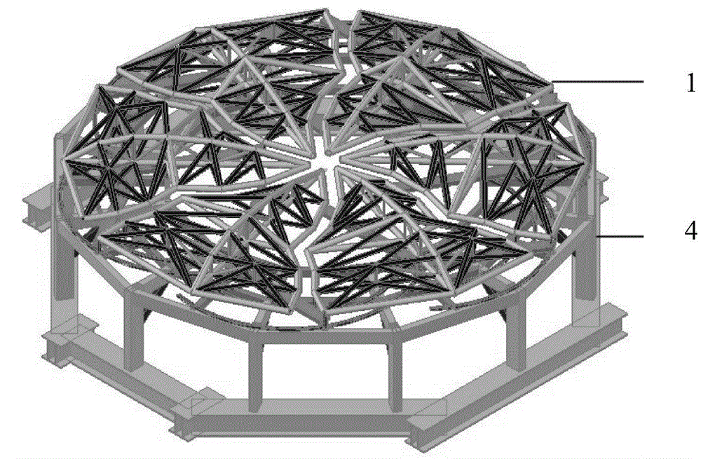 A Radial Overall Opening and Closing Roof Structure