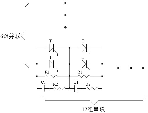 High-voltage heavy-current electronic switch