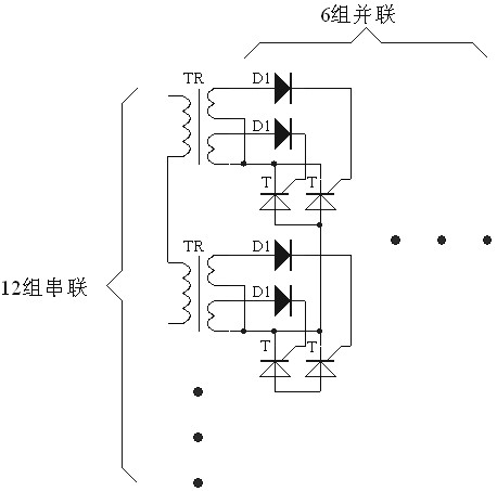 High-voltage heavy-current electronic switch