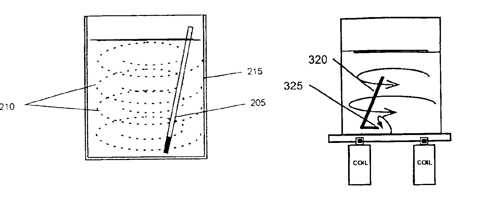 Method and apparatus for using vertical magnetic stirring to produce turbulent and chaotic mixing in various states, without compromising components