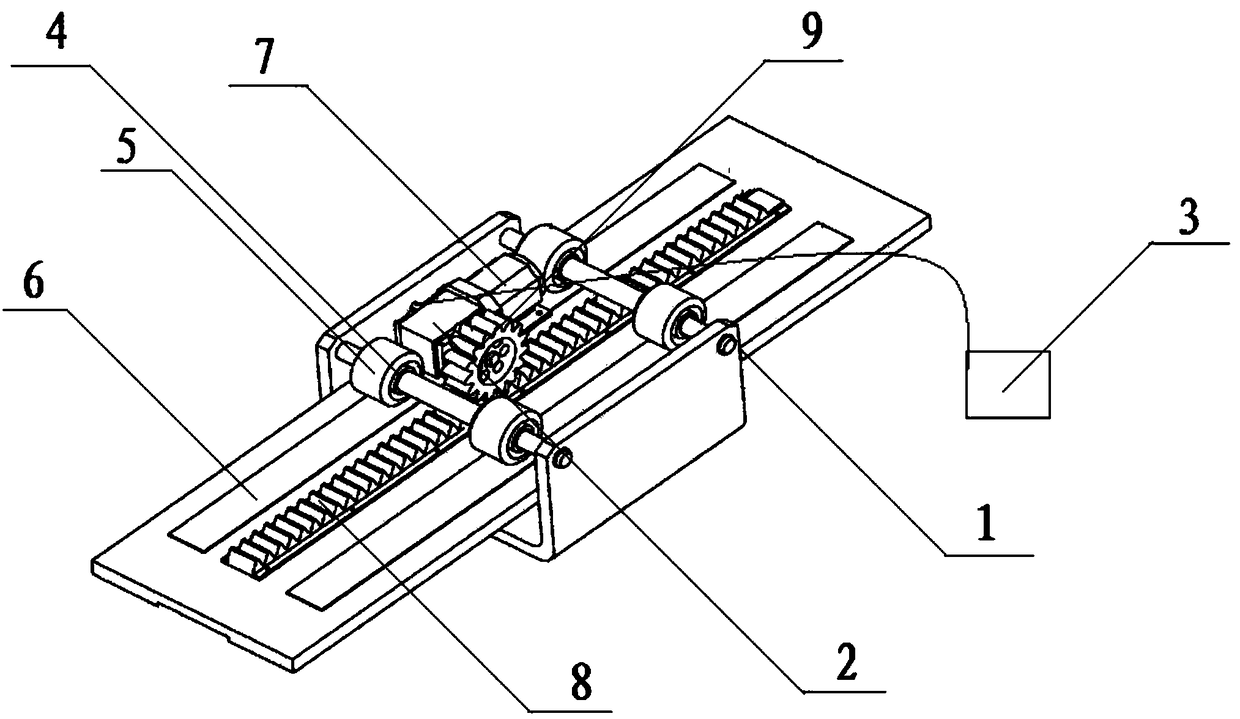 Suspension type inspection robot control method