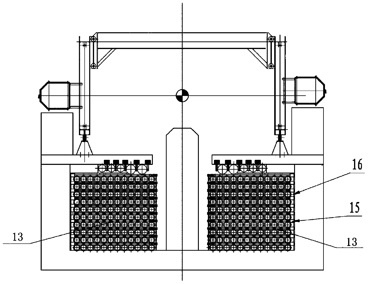 Electrically-driven limiting type racking platform fingerboard