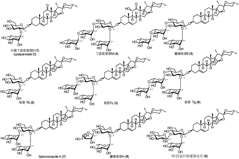 C27 spirostane-type steroidal saponin compound and pharmaceutical composition and application thereof