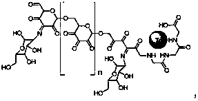 A macromolecular imaging agent for lymph node inspection and preparation method thereof