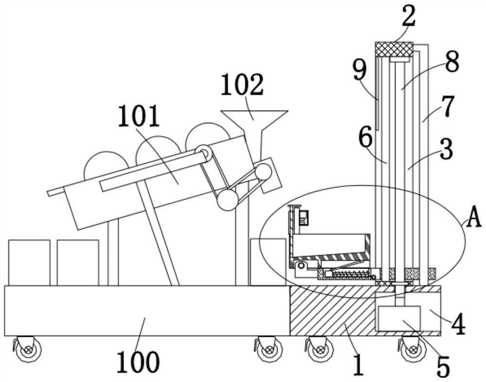 Sorting mechanism for garbage treatment