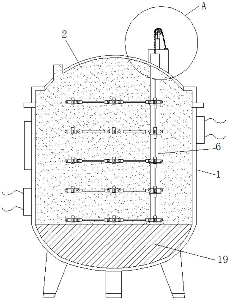 Textile dyeing device convenient to unfold and uniformly dye
