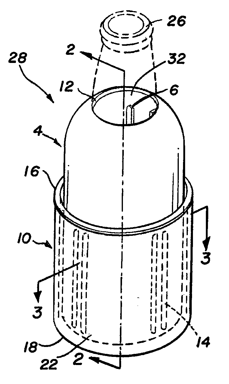 Insulating holder with elastomer foam material