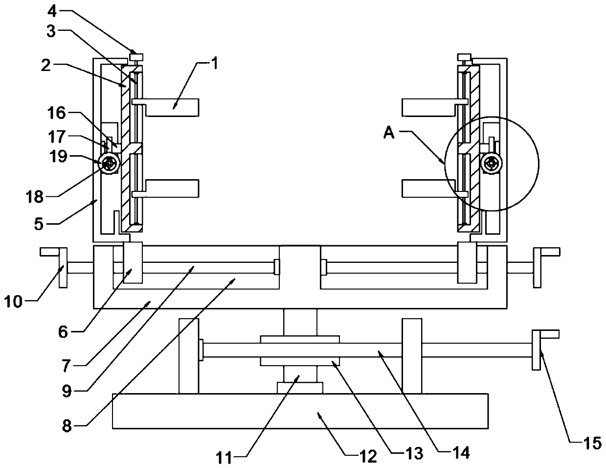 Multi-degree-of-freedom clamping device for mechanical welding