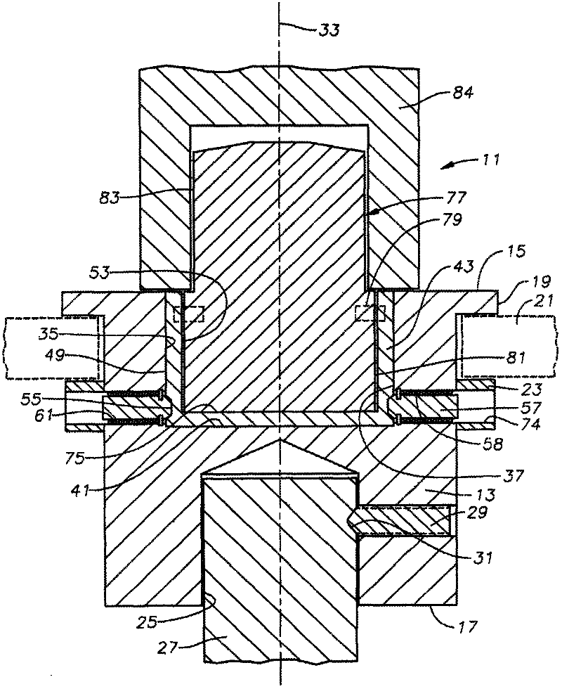 Remote operated vehicle interface with shear element