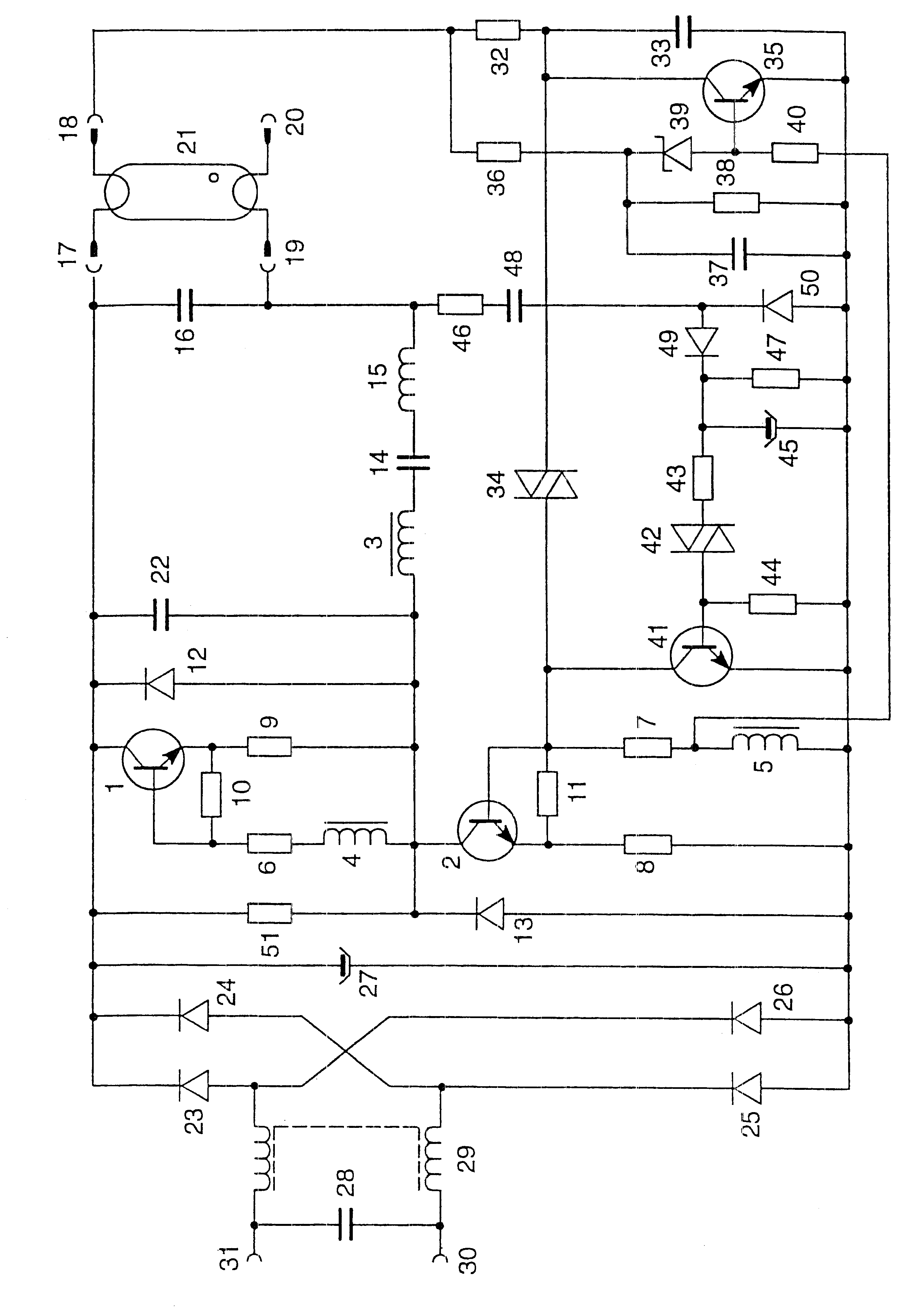 Circuit arrangement for operating electric lamps