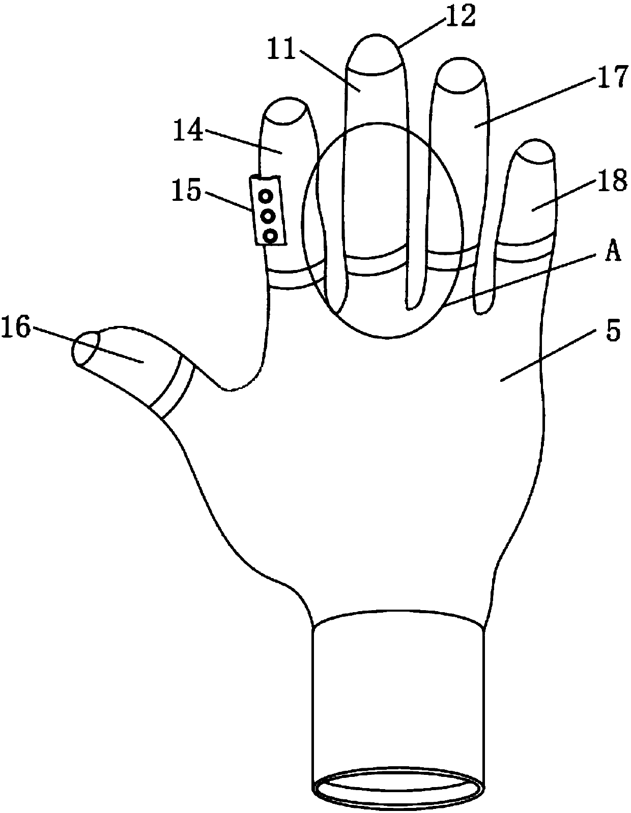 Waterproof touch glove for capacitive screen