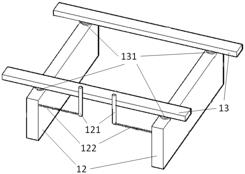 Telescopic jig for eliminating tolerance of shipment material belt