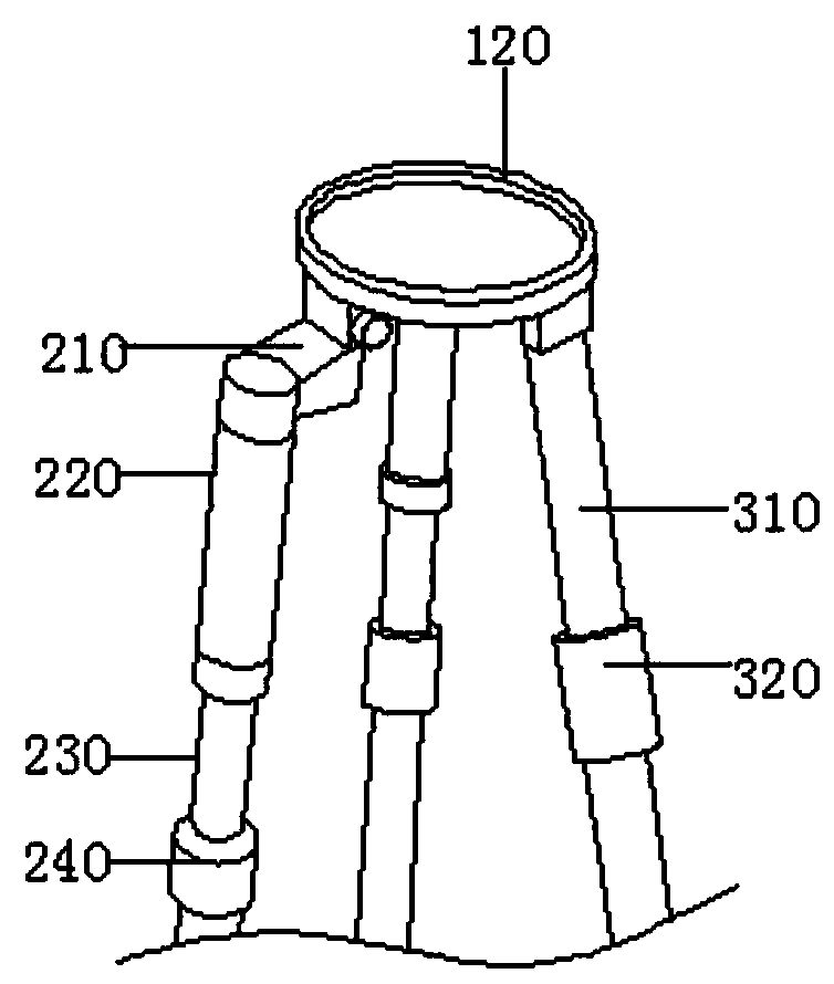 Centering rod device for high-precision engineering surveying