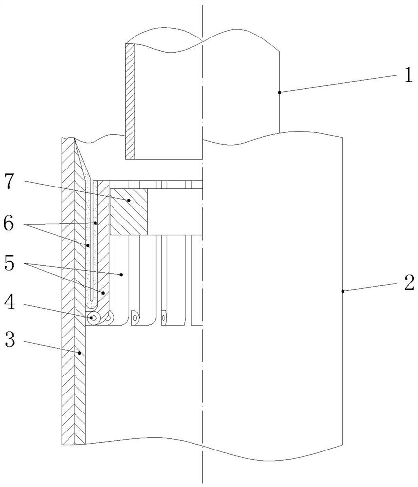 An umbrella-shaped self-starting pile pipe packer for marine engineering