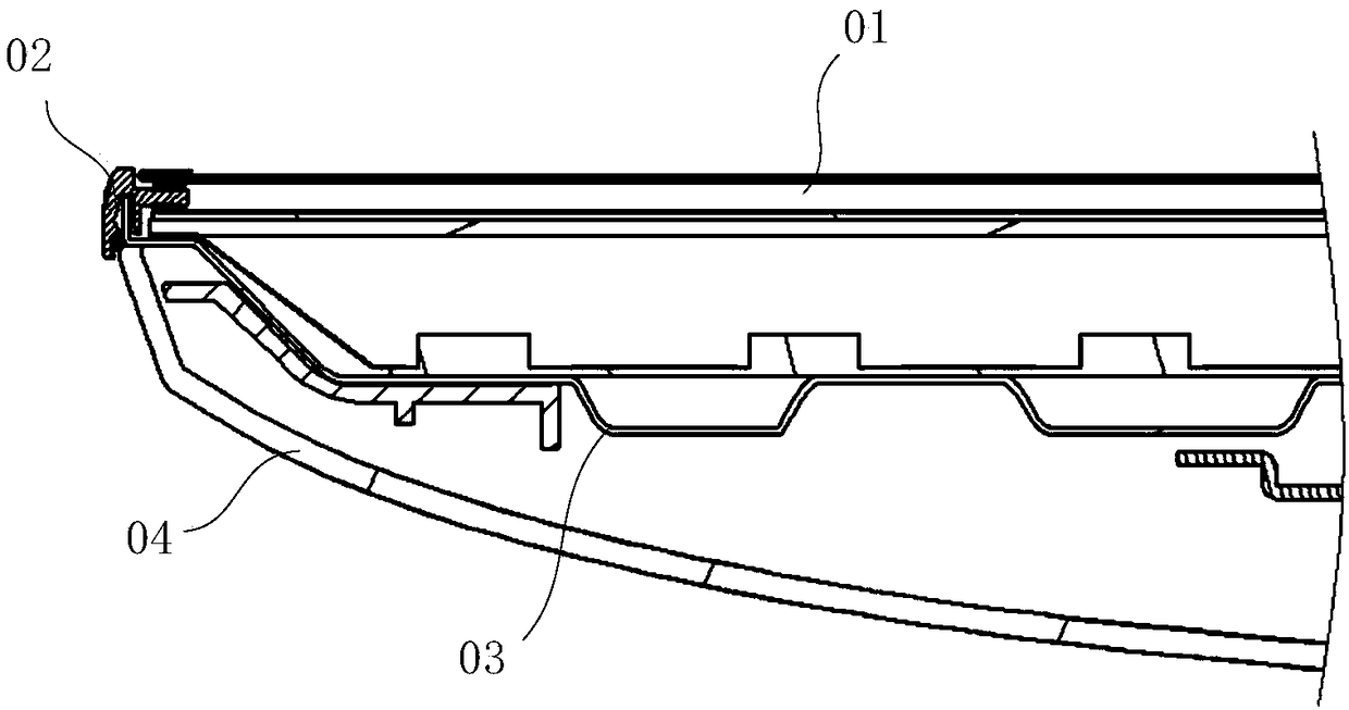 Straight-down type display device