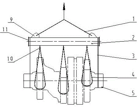 A method for hoisting the crankshaft of a mud pump