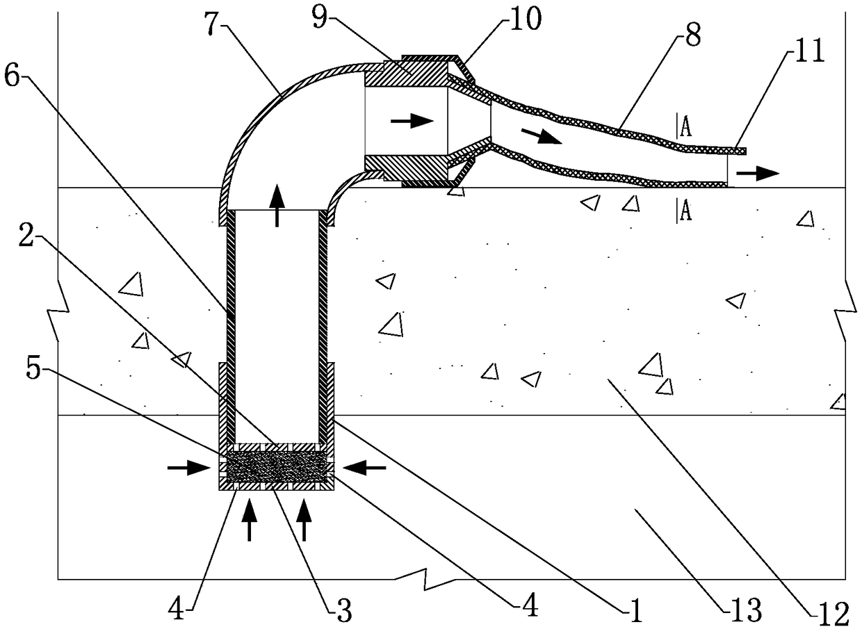 A two-wing type rubber and plastic soft belt type one-way automatic drain