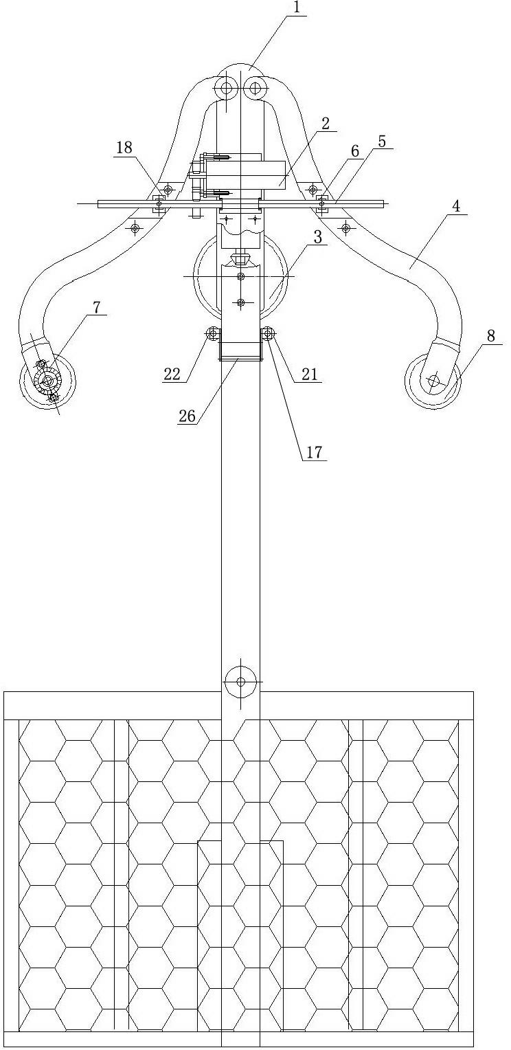 Four-bundle conductor traveling apparatus of 500kV transmission line