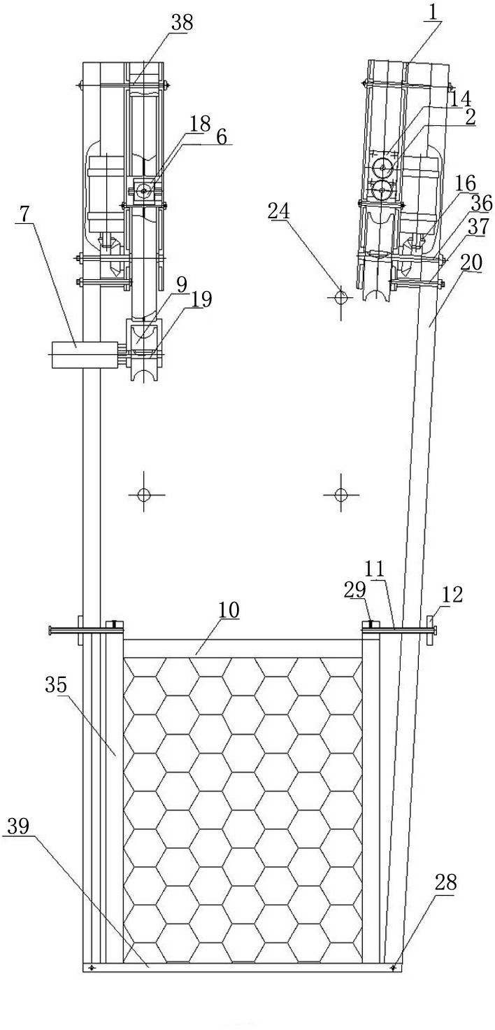 Four-bundle conductor traveling apparatus of 500kV transmission line