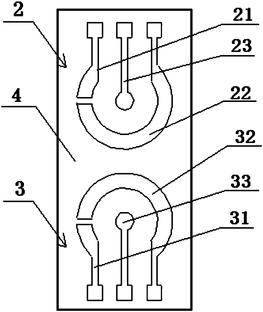 A flexible differential array electrochemical glucose sensor and its application method