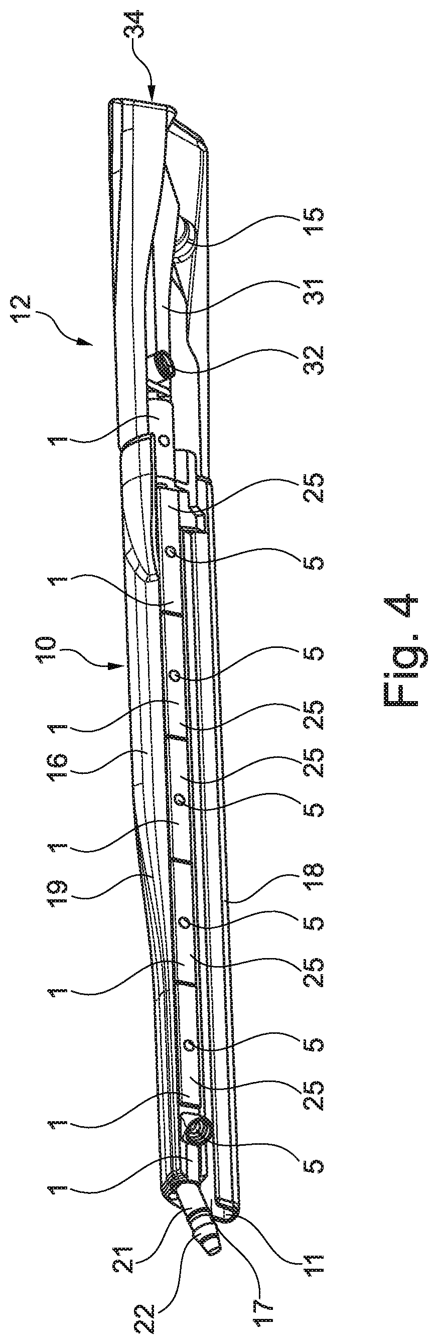 Arrangement of nozzle units for a wiper arm, wiper arm and use of a nozzle unit