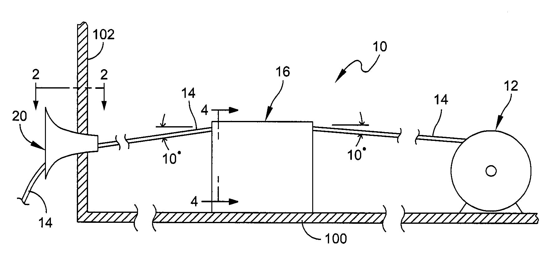 Fairlead for a tow cable handling system