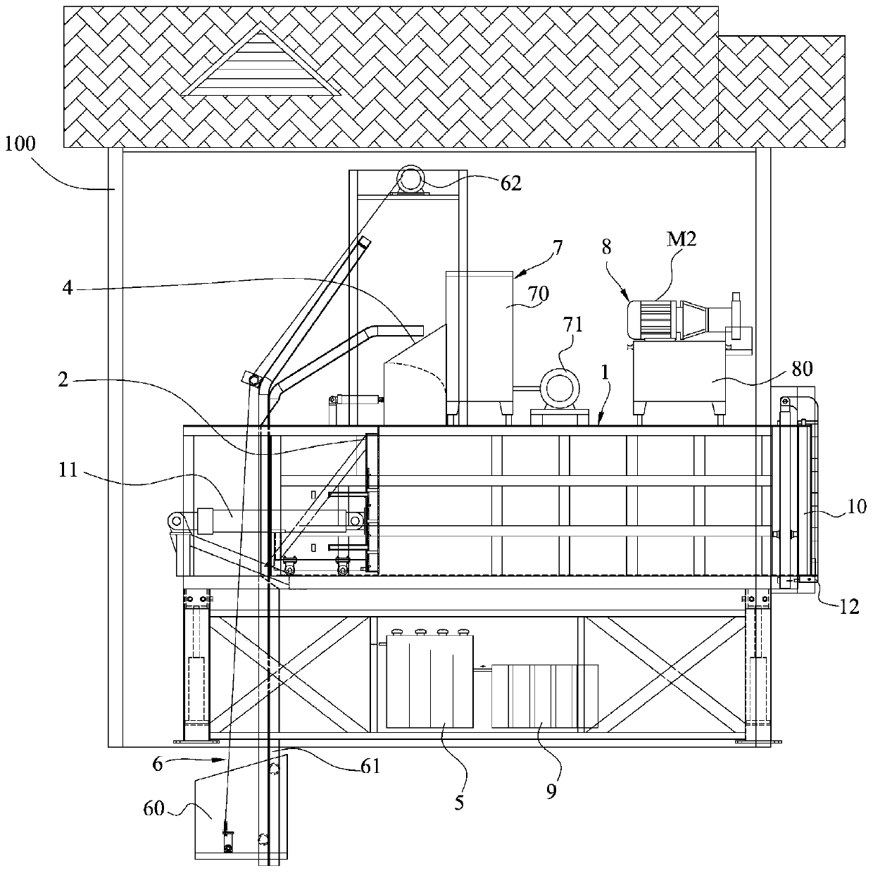 Garbage transfer station