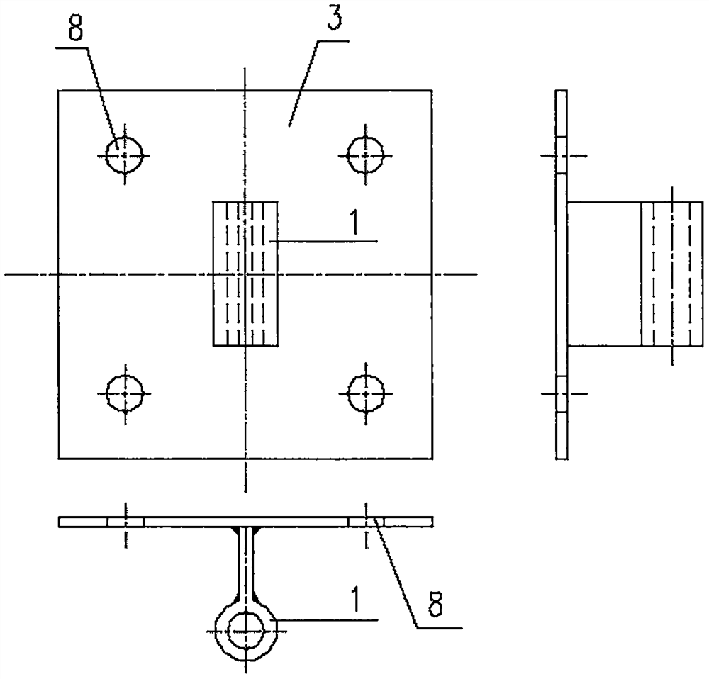 Hinge joint of additional elevator shaft and original structure through limiting fixing assembly and construction method