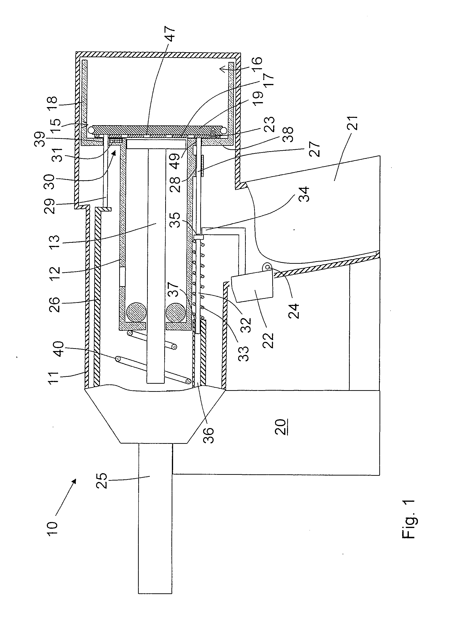 Combustion-engined setting tool