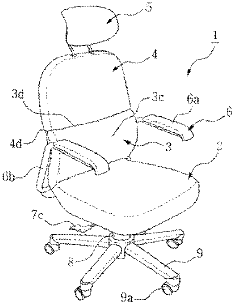 Chair with separate but interconnecting lumbar and thoracic supports