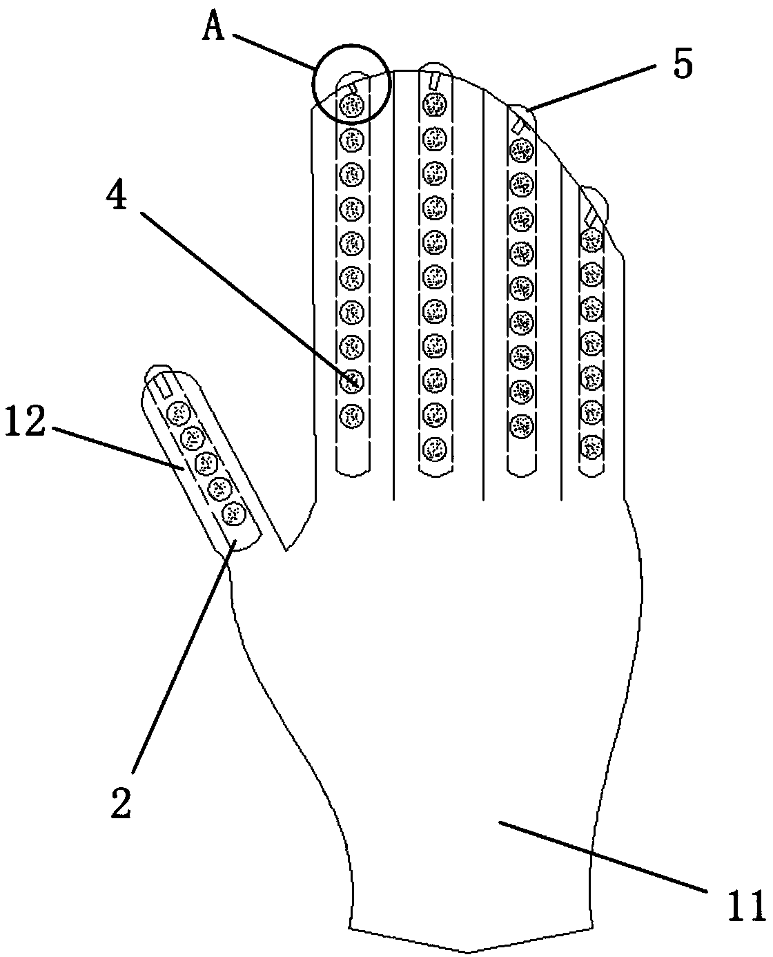 Heating anti-cold glove and using method of glove