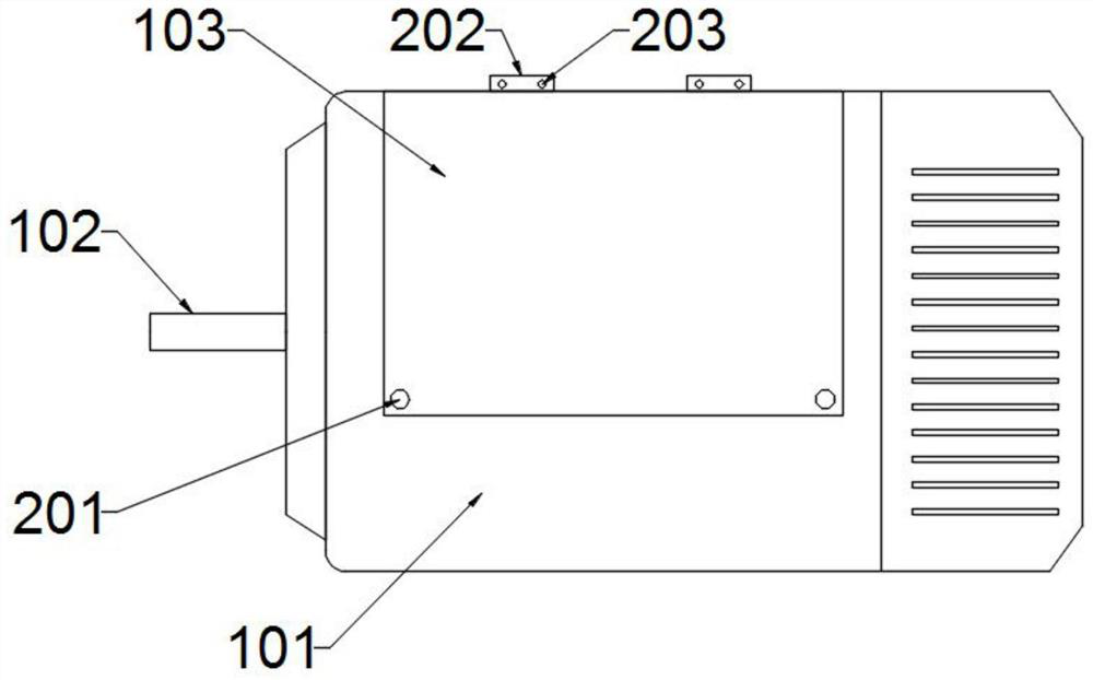 An air pressure inner swing type real-time temperature control motor