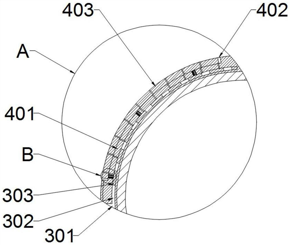 An air pressure inner swing type real-time temperature control motor