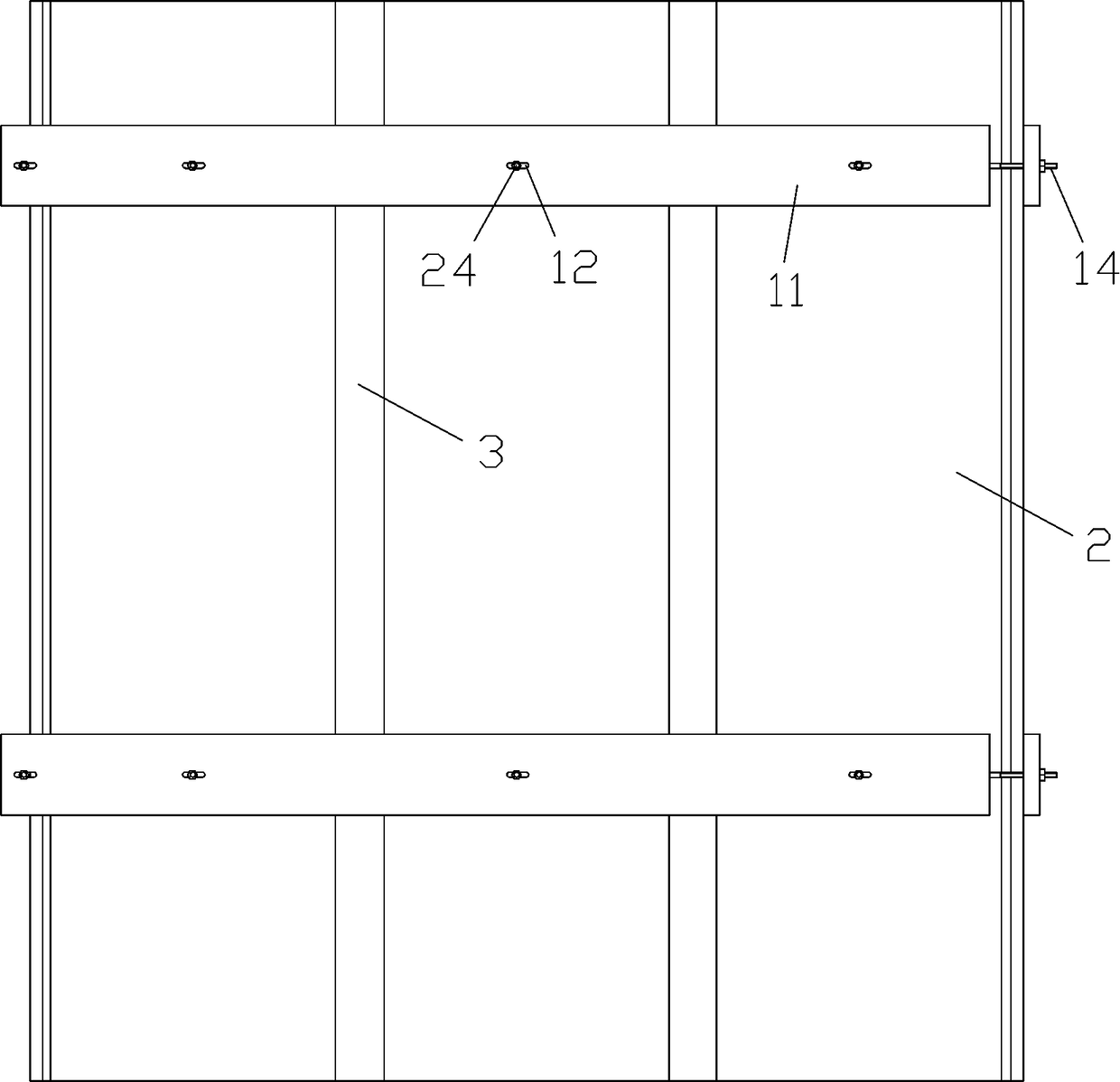 Concrete square column formwork