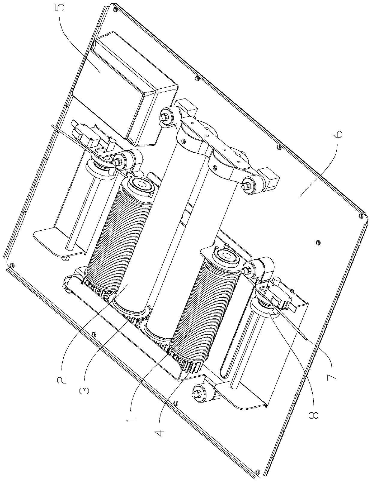 Wire winding device of electric clothes dryer