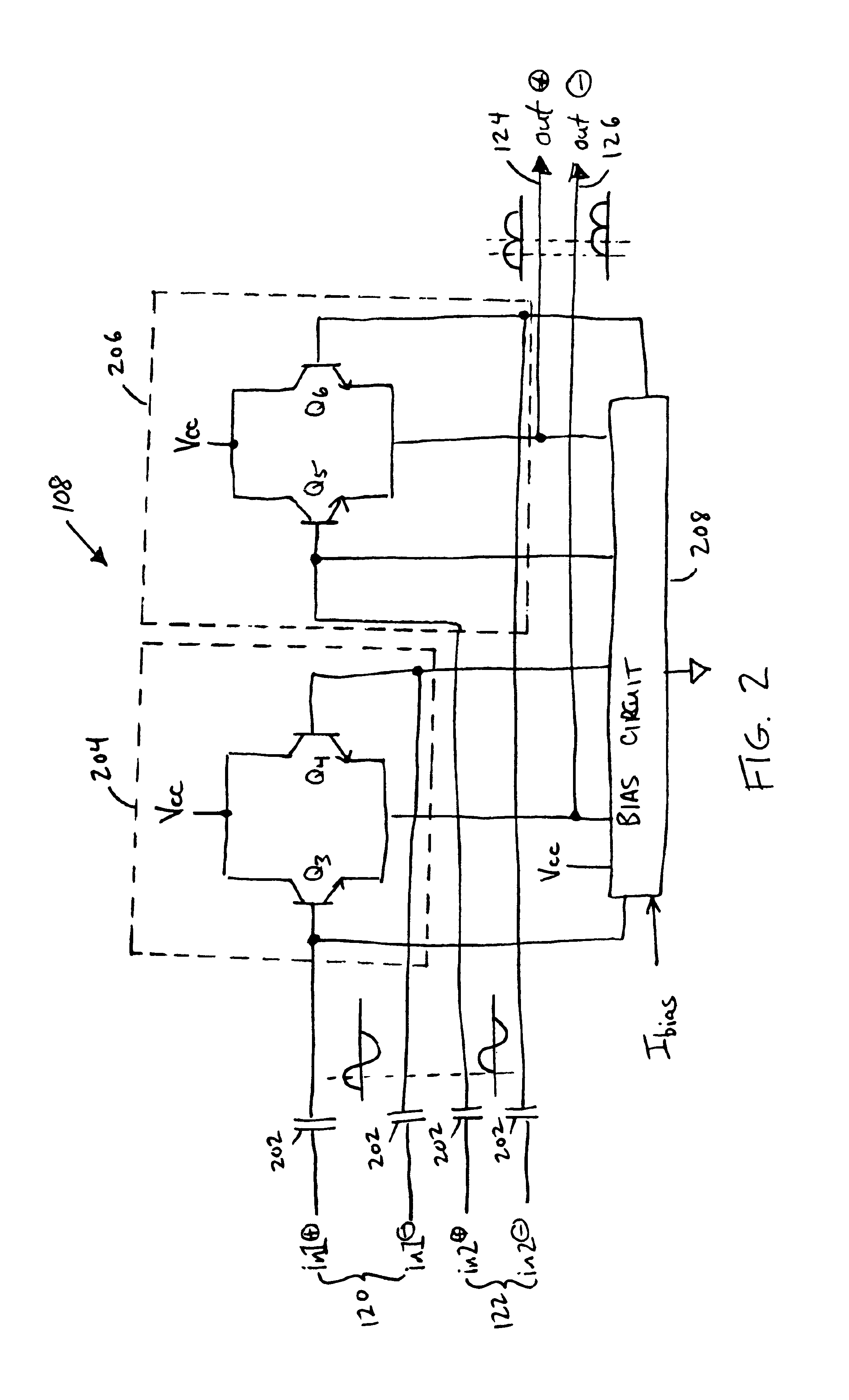 Rectifier type frequency doubler with harmonic cancellation