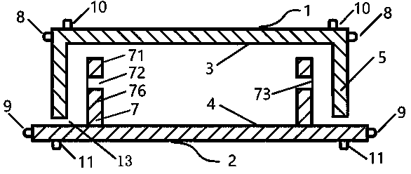 Cracking-type antiskid handheld criss-cross counting surface sampling culture dish