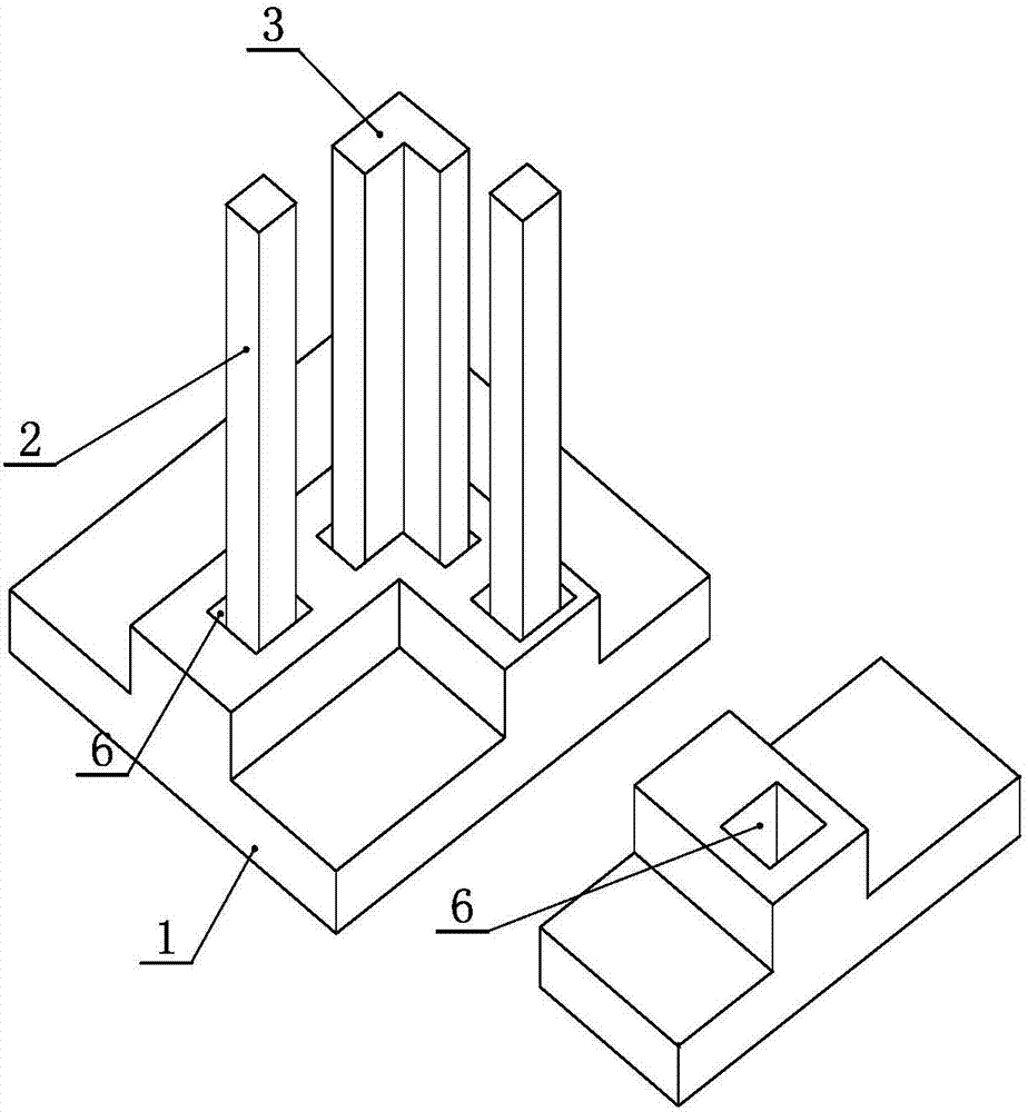 A dense column system for prefabricated concrete houses