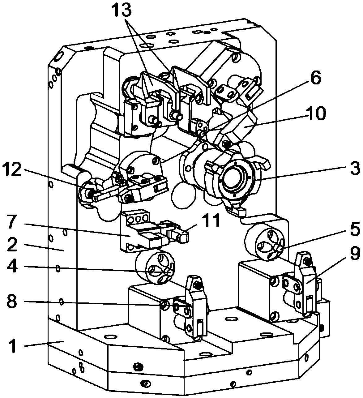 Hydraulic fixture for hub bracket five-axis machine tool machining