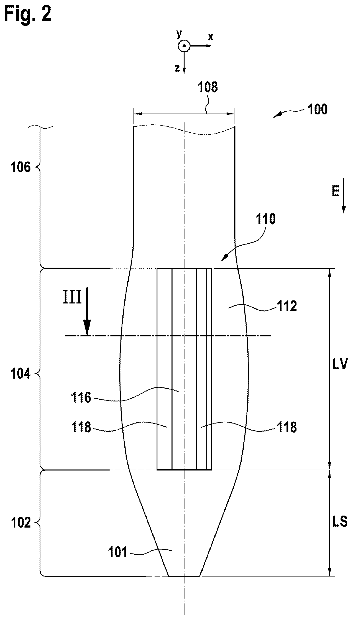 Contact pin for pressing into a printed circuit board and contact arrangement