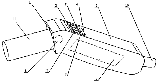 Integrated mammary gland infrared diagnostic device with camera shooting function