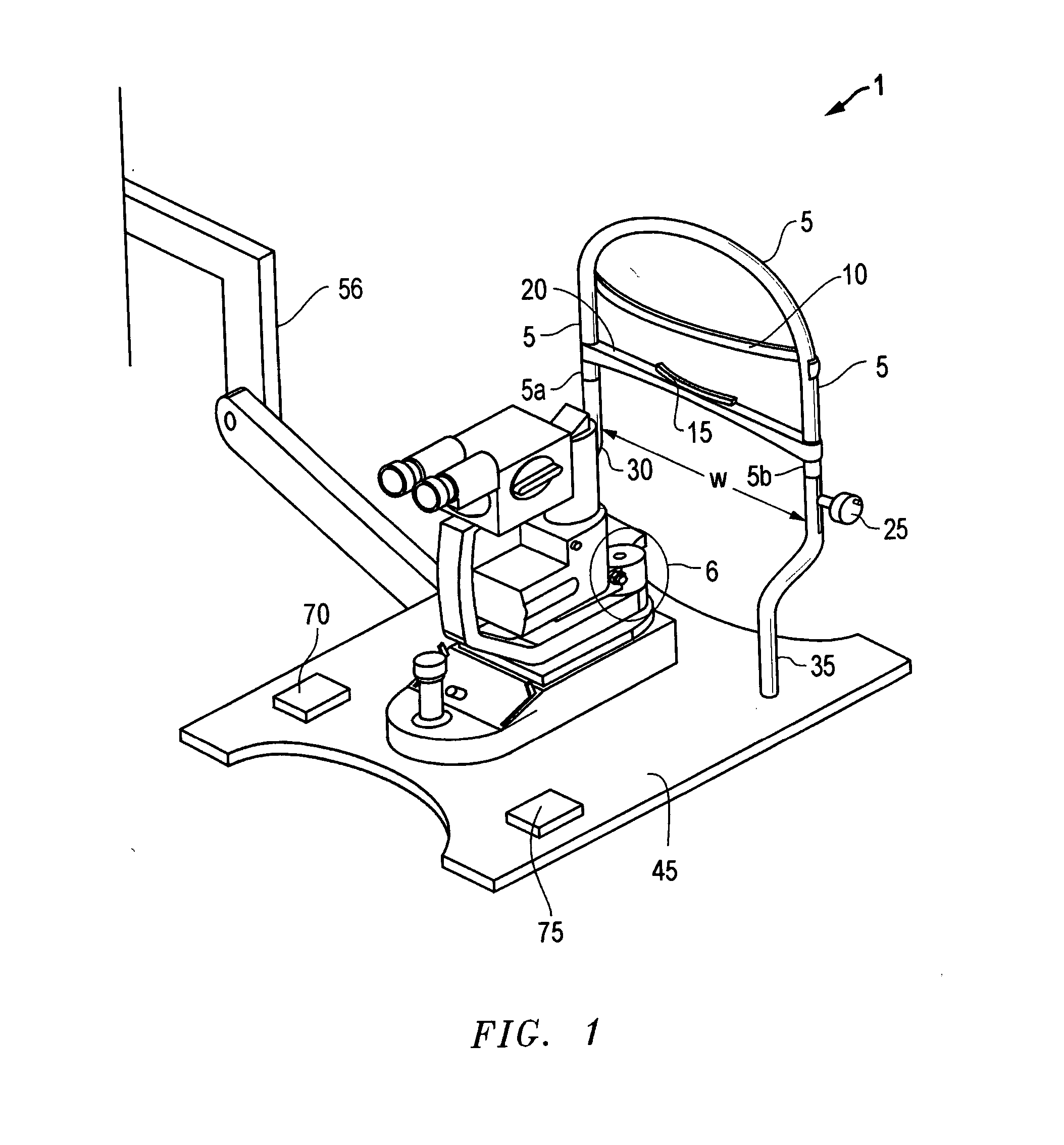 System, apparatus and method for accommodating opthalmic examination assemblies to patients